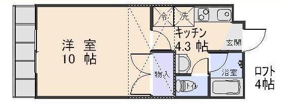 コーポ八戸太郎Ｂの間取り