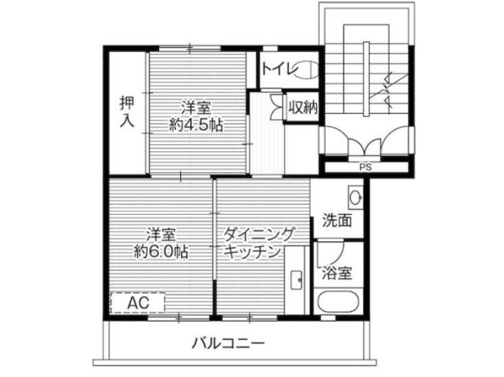 ビレッジハウス すさみ 1号棟の間取り