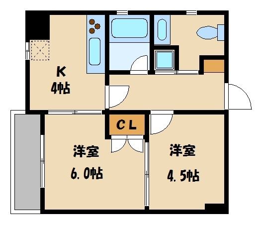 さいたま市大宮区下町のマンションの間取り