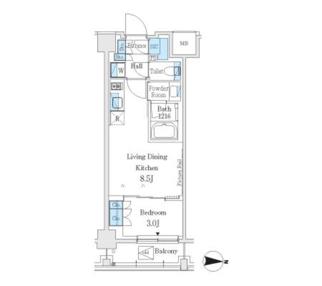 Ｊ．ＧＲＡＮ　Ｃｏｕｒｔ　品川西大井ＥＡＳＴの間取り