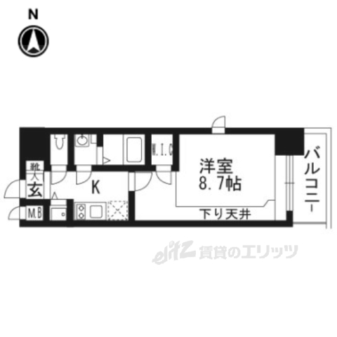 プレサンス京都鴨川の間取り