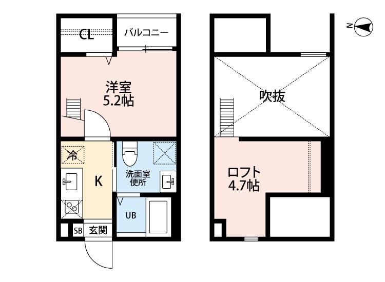 クレール岩塚Iの間取り