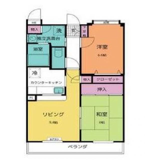 上尾市大字原市のマンションの間取り