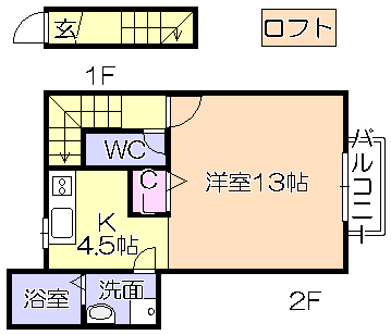 ラセットビレッジMFの間取り