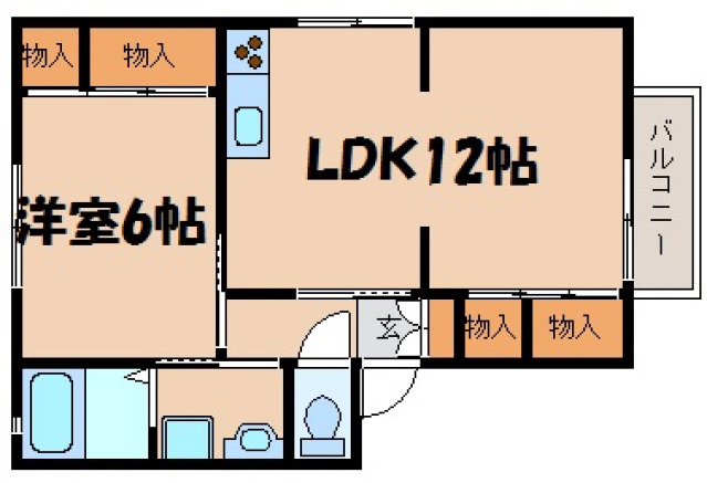 アブニール焼山中央の間取り