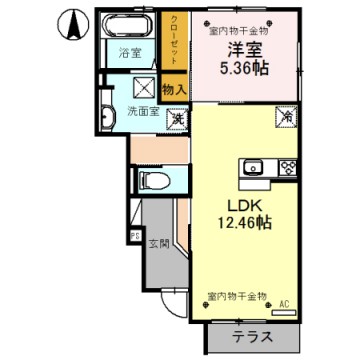 グリーン・フォート　Ｌｇの間取り