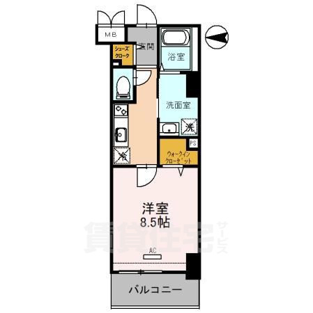 フレンシア西宮北口の間取り