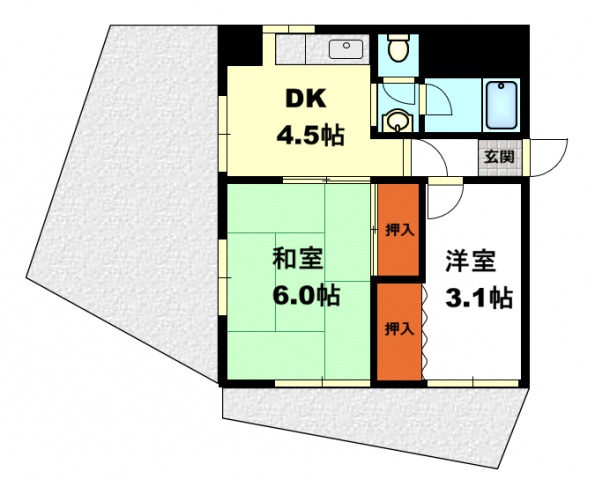 川崎ビルの間取り