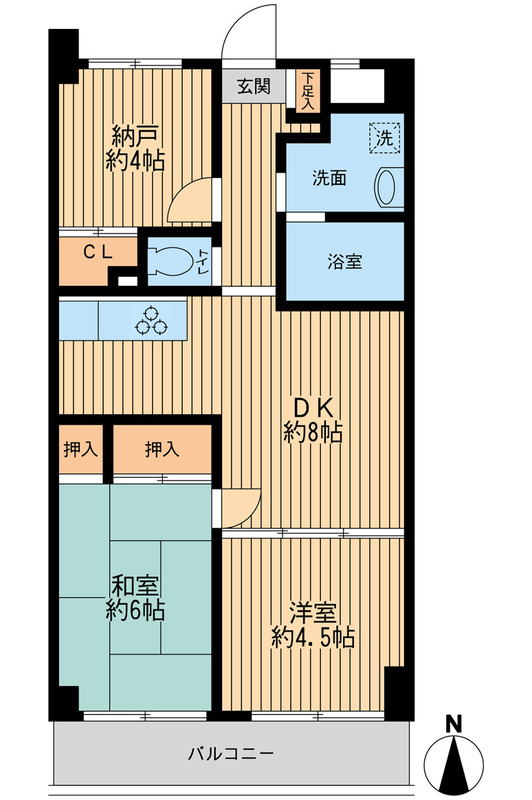 アビタシオンクレールの間取り