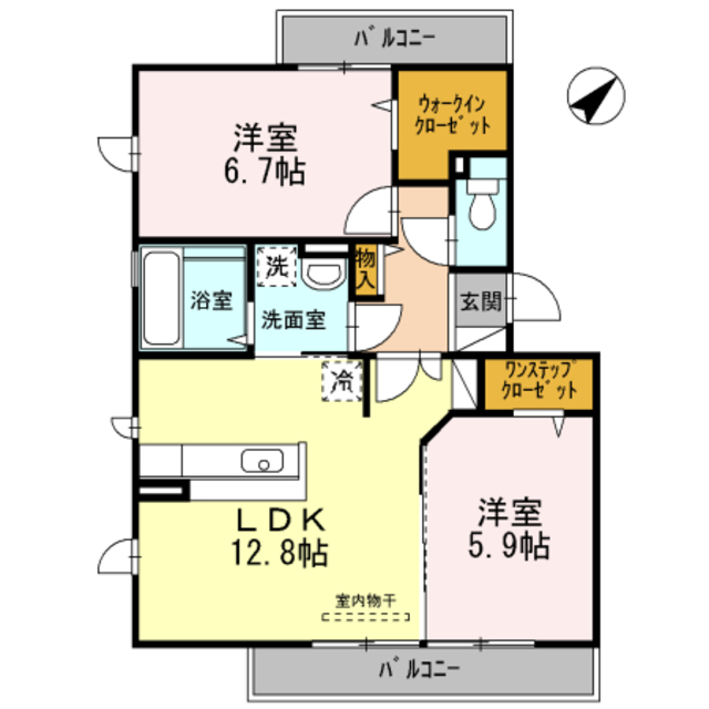 コラッジオなかもずIIの間取り