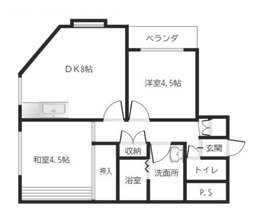 谷町ホープの間取り