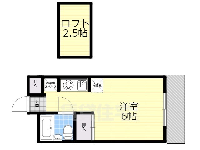 カレッジハウスイーストの間取り