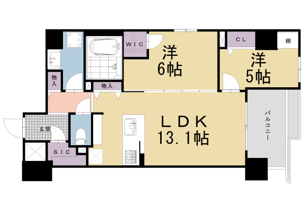 【ＳＴＡＮＤＺ河原町五条の間取り】