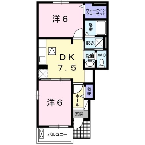 カレントヒルズ善導寺Iの間取り