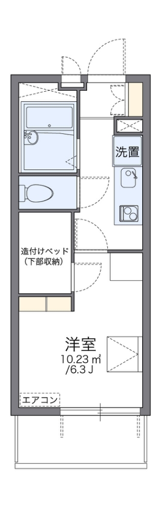 レオパレスひらかたの間取り