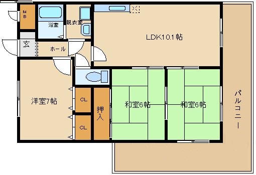 ロイヤルメゾンの間取り