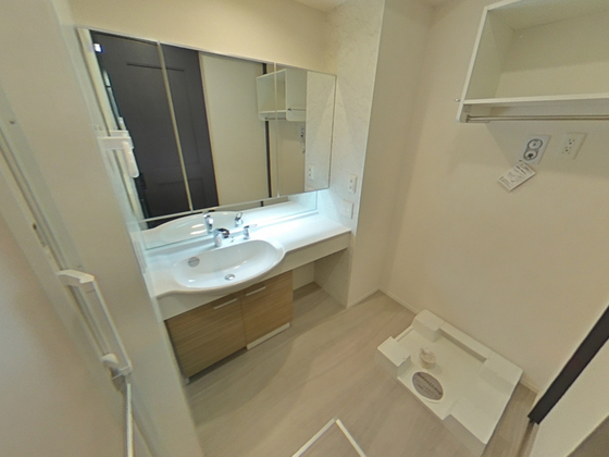 洗面設備　※別号室の写真を使用しております。