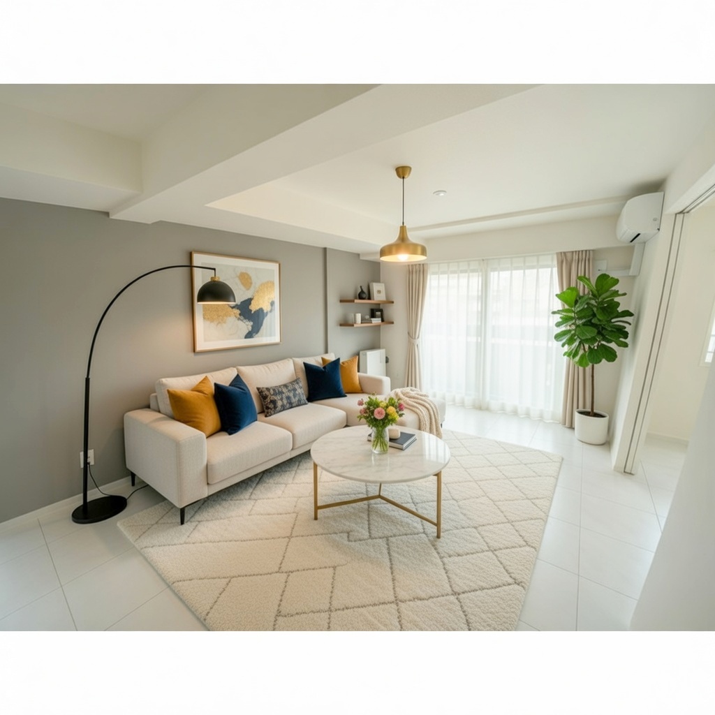 居室・リビング　家具はイメージです