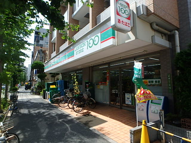 コンビニ　ローソンストア100 LS荒川町屋二丁目店（コンビニ）まで376m