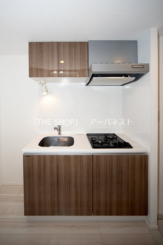 キッチン　効率よくお料理できる２口ガスキッチン