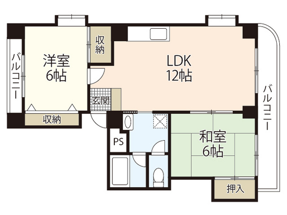 福地産業加古町ビルの間取り写真