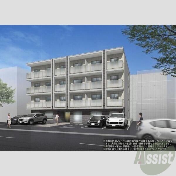 建物外観　外観予想パース　札幌市中央区北一条西「ヴィレッジ円山テラス」