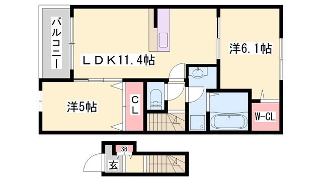 ライフステージ岡田Iの間取り写真