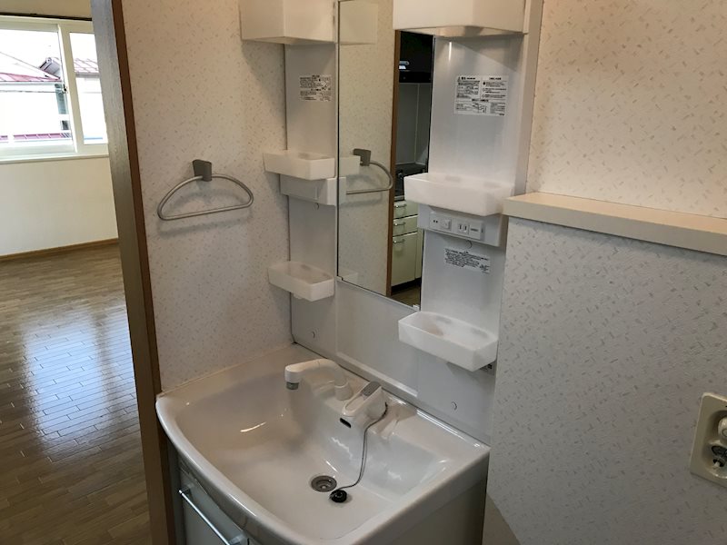 洗面設備　A号室の写真です。