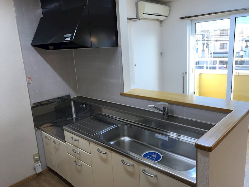 キッチン　A号室の写真です。