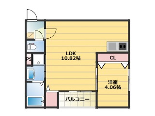 春のそよ風とBloom Loungeの間取り写真