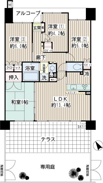 ナイスクオリティス横濱鶴見の間取り写真