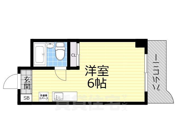 地下鉄長堀鶴見緑地線 京橋駅 徒歩5分 11階建 築39年の間取り写真