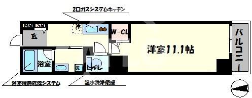 ジェイラピスナンバの間取り写真