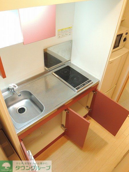 キッチン　電気コンロ２口