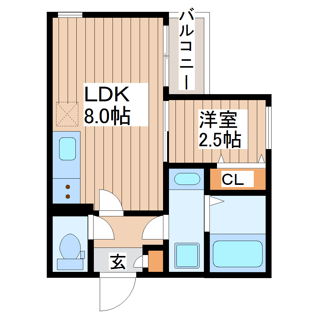 RSキャスバルクォーレ榴ヶ岡の間取り写真
