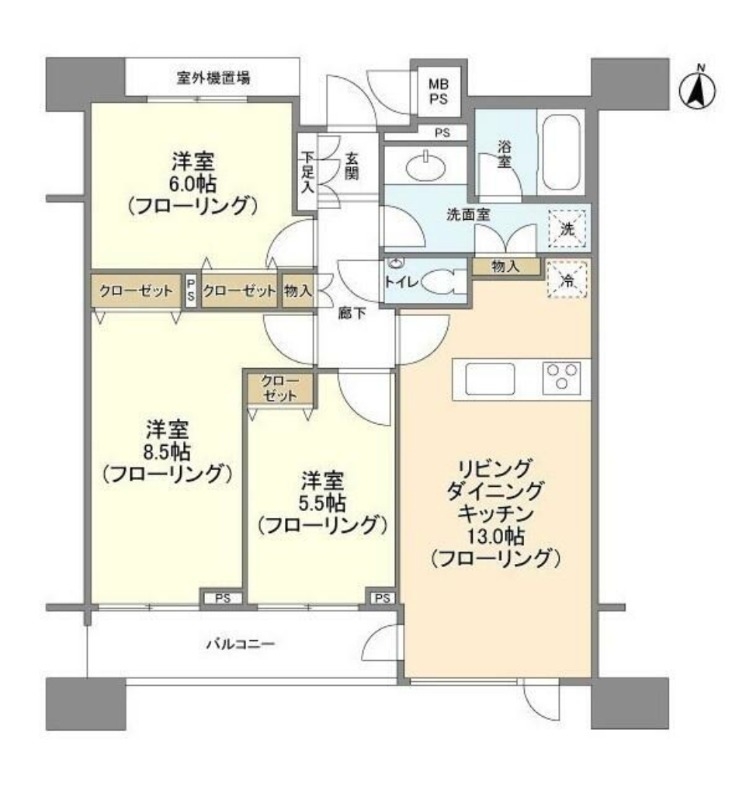 HF白金高輪レジデンスの間取り写真