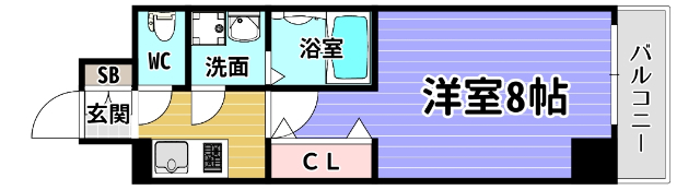 ワールドアイ阿波座パークサイドの間取り写真