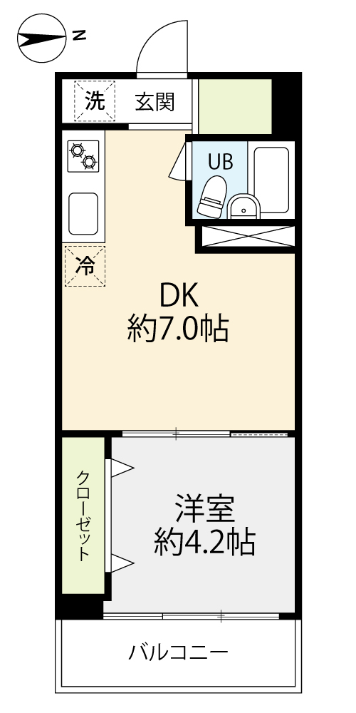 ニュー池尻マンションの間取り写真