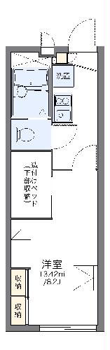 レオパレスノーブルイン関園の間取り