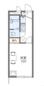 レオパレスカメリア六番館の間取り