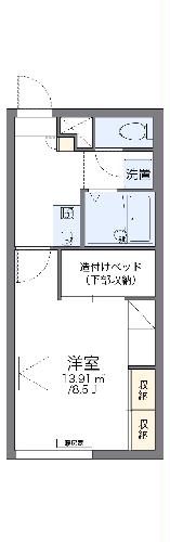 レオパレスモンマルトルの丘の間取り