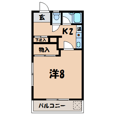 ハイツ三枝Ａの間取り