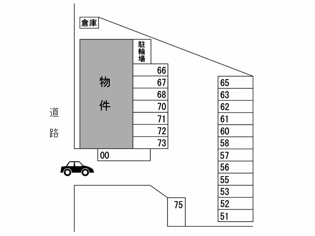 【コーポ森川の駐車場】