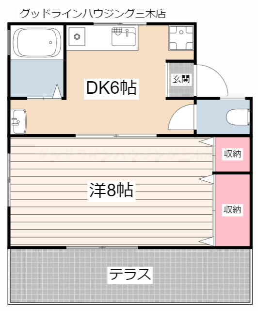 シティコート小野の間取り