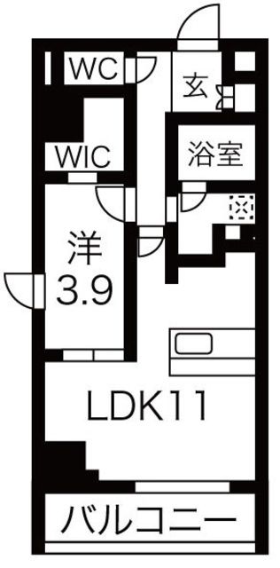 東京都中央区築地６（マンション）の賃貸物件の間取り