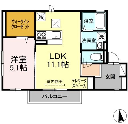 セジュールみさとの間取り