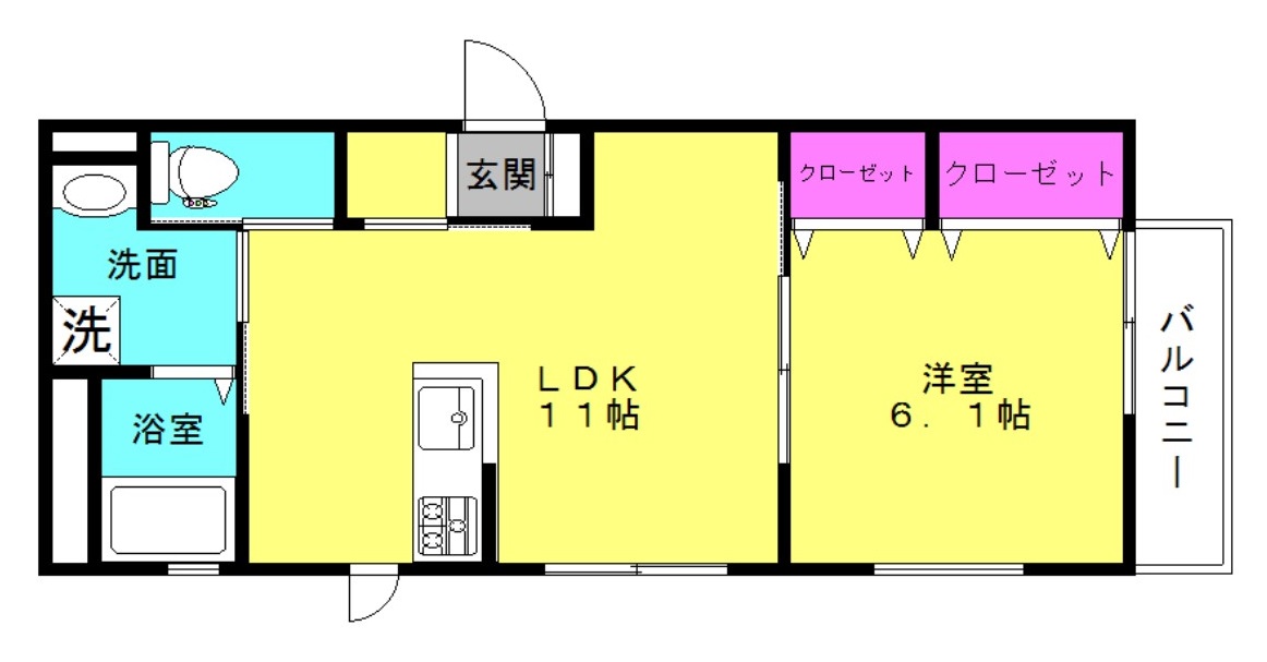 センチュリー扇町の間取り