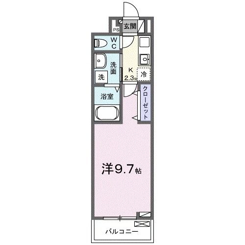 高崎市筑縄町のアパートの間取り