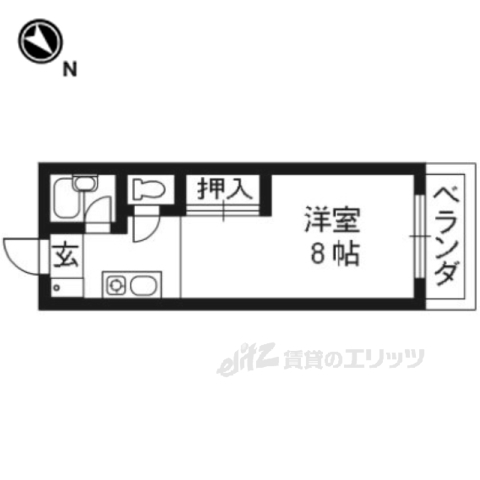 乙訓郡大山崎町字大山崎のマンションの間取り