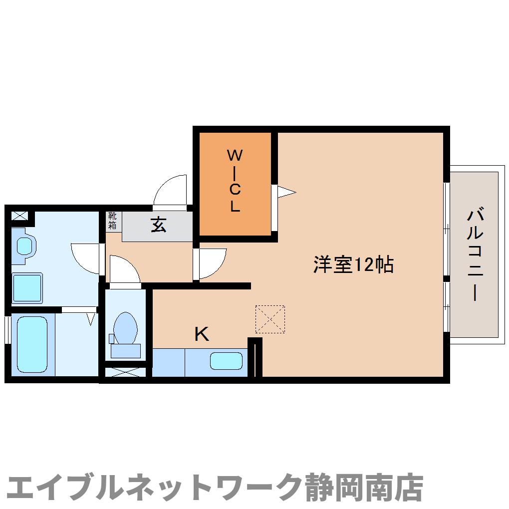 焼津市三ケ名のアパートの間取り